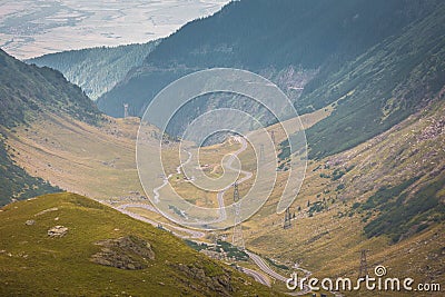 Transfagarasan road, one of the finest in the world Stock Photo