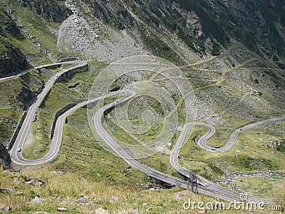 Transfagarasan road Romania Stock Photo