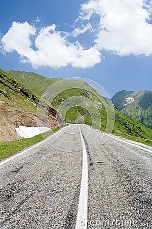 Transfagarasan road in Romania Stock Photo