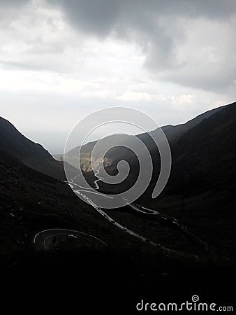 Transfagarasean road Stock Photo