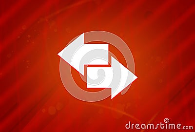 Transfer icon isolated on abstract red gradient magnificence background Cartoon Illustration