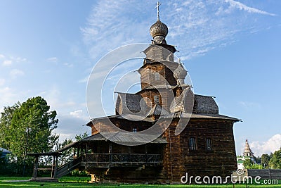 Transfiguration wooden church in Suzdal Stock Photo