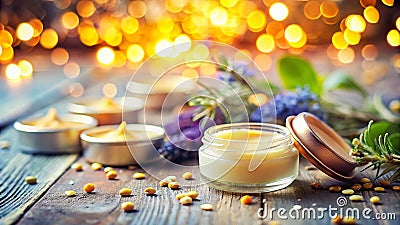 DIY Lip Balm Recipe A Simple Guide to Crafting Nourishing Natural Lip Care with Shea Butter Beeswax and Stock Photo