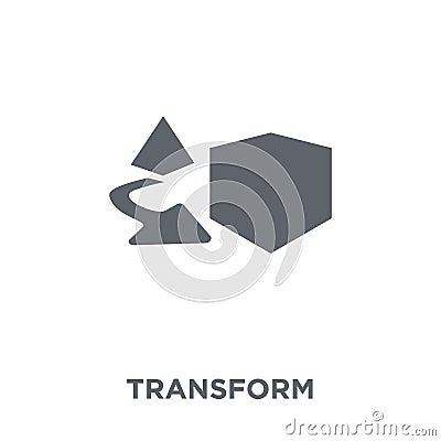 Transform icon from Geometry collection. Vector Illustration