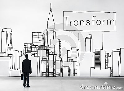 Transform Transformation Change Evolution Concept Stock Photo