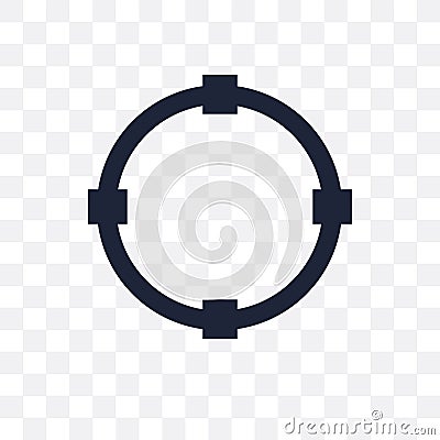 Transform transparent icon. Transform symbol design from Geometry collection. Vector Illustration