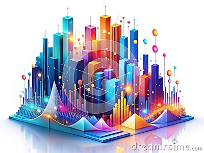 Unlocking Business Growth with AIPowered Data Visualization and Predictive Analytics Stock Photo