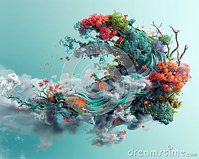 Transform your concept into an inspiring visual representation with a side view design that conveys the boundless creativity of Stock Photo