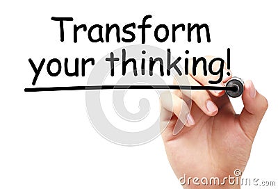 Transform your thinking Stock Photo