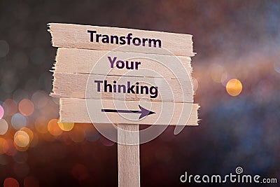 Transform your thinking Stock Photo