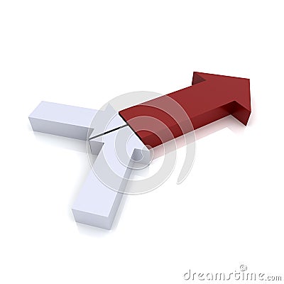 Transformation red symbol Stock Photo