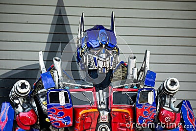 Transformer Optimus Prime. Universal Studios. Orlando. Florida. USA Editorial Stock Photo