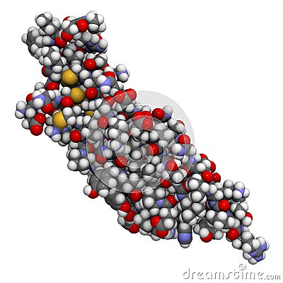 Transforming growth factor beta (TGFB) molecule Stock Photo