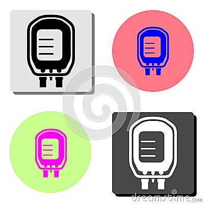 Transfusion. flat vector icon Vector Illustration