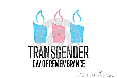 Transgender Day of Remembrance. November 20. Holiday concept. Template for background, banner, card, poster with text Vector Illustration