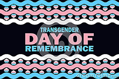 Transgender Day of Remembrance Vector illustration Vector Illustration