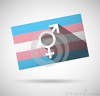 Transgender flag Stock Photo