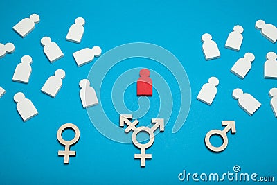 Transgender and LGBT rights, transsexual and bisexual Stock Photo