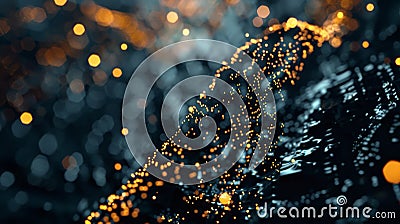 Translating the complexity of blockchain mining into art Stock Photo