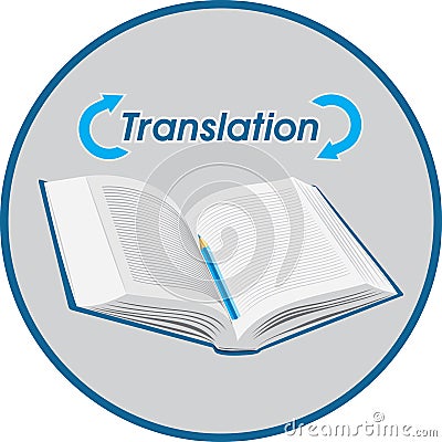 Translation. Icon for design Vector Illustration