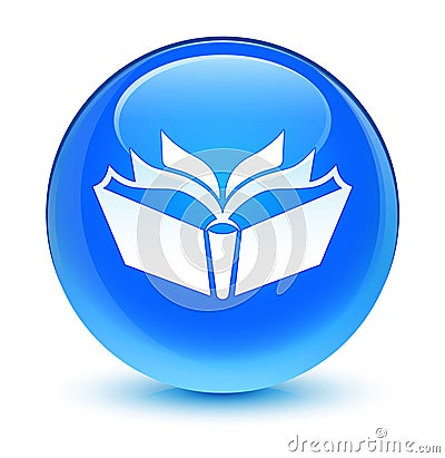 Translation icon glassy cyan blue round button Cartoon Illustration