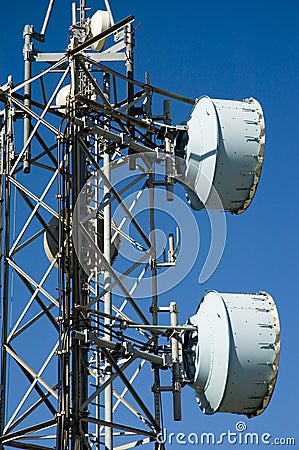 Transmission antenna Stock Photo