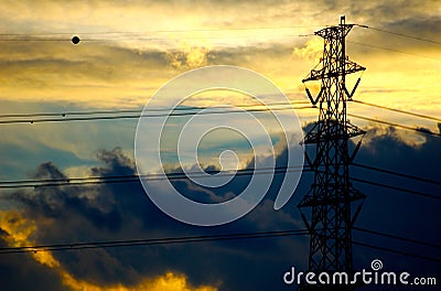 Transmission Tower Stock Photo