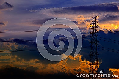 Transmission Tower Stock Photo