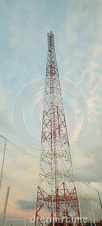 transmitter as one of the facilities that can expedite the communication network Stock Photo