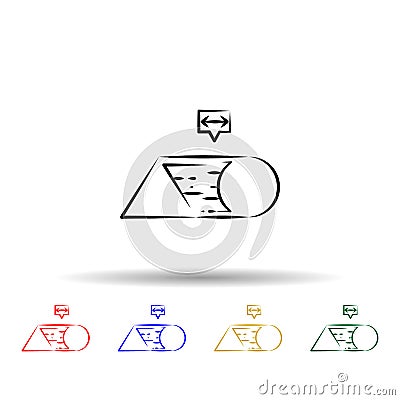 Transmogrification multi color style icon. Simple thin line, outline vector of mad science icons for ui and ux, website or mobile Stock Photo