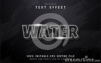 Transparant text effect Vector Illustration