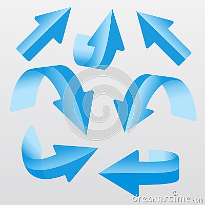 Transparent Arrows forward, backward, curve up, turn left-right vector Design and Isolated Background Vector Illustration
