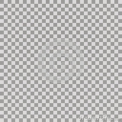 Transparent background Transparent grid. Colorless gray and white chessboard texture. Standard two-dimensional Vector Illustration
