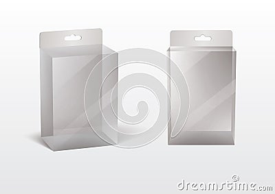 Transparent box Vector Illustration