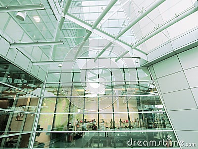 Transparent building Stock Photo