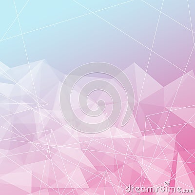 Transparent crystal structure bright background Vector Illustration