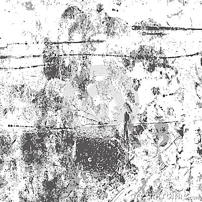 Transparent gray grunge texture black blots, noise, vector grunge background to create vintage retro effect Vector Illustration