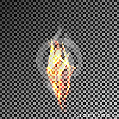 Transparent smoke on dark background. vector 10eps Vector Illustration