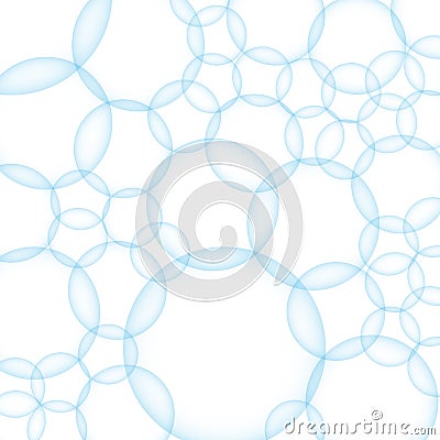 Transparent blue soap bubbles backdrop, vector illustration Vector Illustration