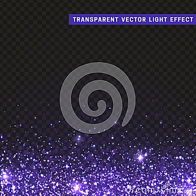 Transparent vector light effect lilac Vector Illustration