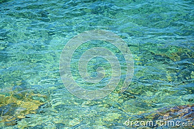 Transparent water background Stock Photo