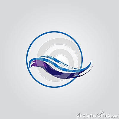 Transparent wave. Abstract smooth wave vector. Blue wave. Wave blue. Smoke blue wave. Vector blue wave. Blue wave lines. Vector li Vector Illustration