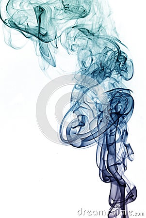 Transparented colorful cloud of smoke Stock Photo