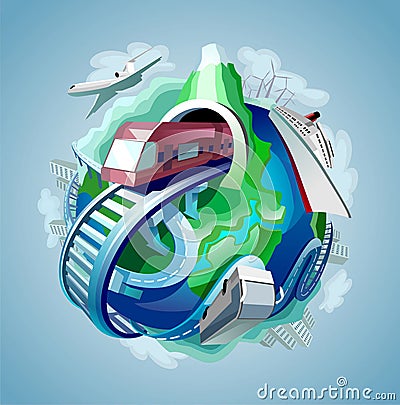 Transport Vector Illustration