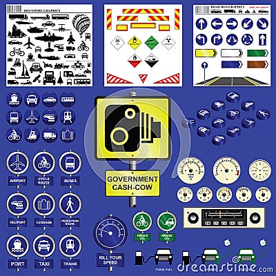 Transport collection Vector Illustration