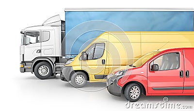 Transport for delivery isolated Cartoon Illustration