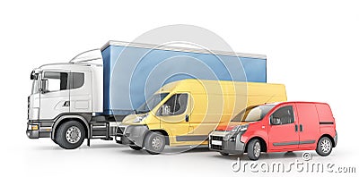 Transport for delivery isolated Cartoon Illustration