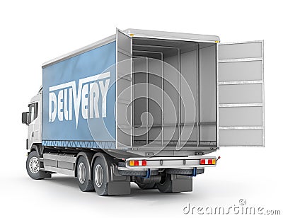 Transport for delivery isolated on a white background Cartoon Illustration