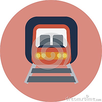 Transport flat icons. Cars and public transport vector flat illustration Vector Illustration