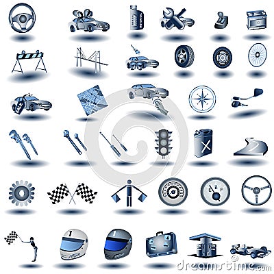 Transport icons Vector Illustration